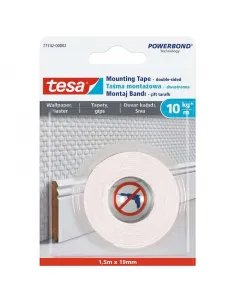 Kétoldalas fix rögzítés tartóerő: 10 kg/m texturált és érzékeny felületekre