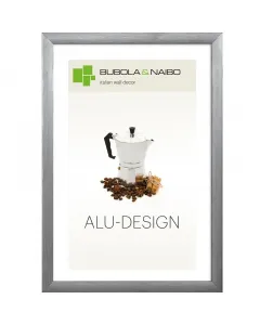 Bubola & naibo képkeret alumíniumból antracit színű kivitel megadott mérete 21 × 29,7 cm minimal modell
