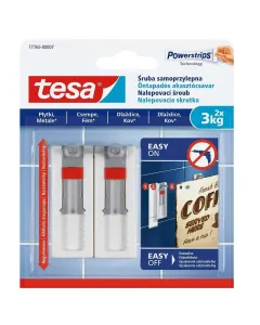 Öntapadós teherbírás: 3 kg Állítható magasság könnyen eltávolítható sima és szilárd felületekre 2 db/csomag
