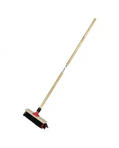 Gardol univerzális kertipartvis x-elrendezésű sörték 40 cm munkaszélesség fa nyél és hát 140 cm hossz