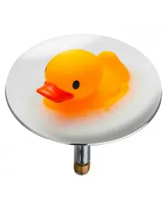 Wenko leeresztő dugó duck a fürdőkád lefolyó teljes takarásához extra nagy méretű dizájn magassága állítható minőségi sárg