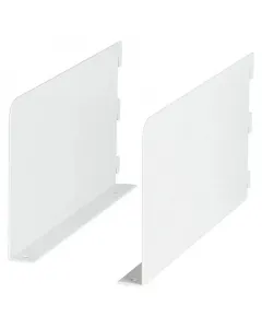Konzol dolle walk-in rendszerhez 2 darabos készlet 65 kg teherbírás acél, fehér porszórt 250 x 128 mm méret