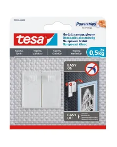 Öntapadós teherbírás: 0,5 kg könnyen eltávolítható texturált és érzékeny felületekre 2 db/csomag