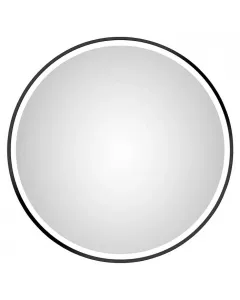 Desire led tükör fekete kerettel Átmérője: 55 cm közvetett led világítás modern, fekete alumínium keret led fényforrás: 870 lume