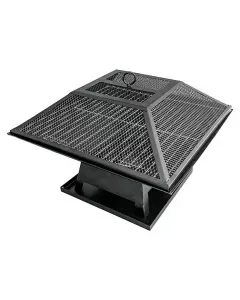 Magas ellenállóság kíváló minőségű acél könnyen mozgatható grillrács mérete: 43 x 43 cm szikravédő fedő és piszkavas