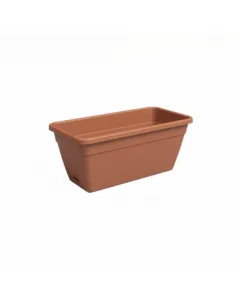 Artevasi balkonláda venezia terrakotta 50 × 19,5 × 16,6 cm felcsíptethető alátéttel és praktikus víztartalékkal uv- és időjárá
