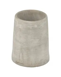 Wenko pohár masszív betonból  Ø 7,4 x 9,5 cm méret természetes, monumentális design csúszásmentes alap sorozathoz illeszthető