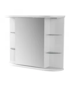 Mérete: 87 x 18 x 70 cm színe: fehér 1 ajtós led-világítással készre szerelt állapotban