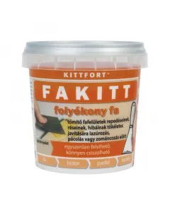 Folyékony fa, fakitt tölgy színben, 250 g-os kiszerelés finom, krémes állag, vízbázisú összetétel fa, farostlemez, gipszkarton �