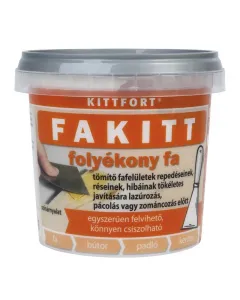 Kittfort folyékony fa, más néven fakitt natúr színben, 500 g-os kiszerelés finom, krémes állag, vízbázisú összetétel fa, faro