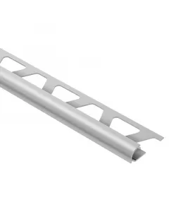 SchlÜter-systems rondec-ro100ae élvédő, 250 x 1 cm-es méretekkel matt eloxált alumínium kivitel dekoratív ezüstszürke felülettel