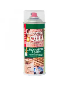 Kittfort keményfa ápoló olaj spray kültéri és beltéri felhasználásra természetes olajok keveréke teak színárnyalat 400 ml-es ki