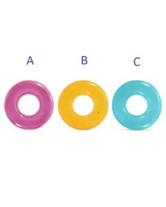 Intex &uacute;sz&oacute;gumi anyaga: tart&oacute;s pvc &Aacute;tm&eacute;rő: 91 cm &Eacute;l&eacute;nk neon sz&iacute;nek: s&aacute;rga, pink &eacute;s z&ouml;ld sz&iacute;nek maxim&aacute;lis terhelhetős&eacute;g: 60 kg