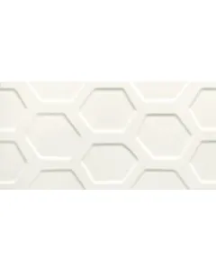 Dekorcsempe modern méhsejt mintával fehér, térnövelő megjelenés 59,8 × 29,8 cm méret 10 mm vastagság beltéri használatra alkalma