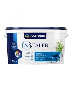 A poli-farbe márka beltéri falfestéke matt felületet biztosítvizes bázisú formula gondoskodik a megfelelő fedőképességrőlpára- 