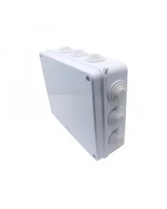 Falon kívüli kötődoboz ip65-ös védettség membrános csavaros fedéllel méret: 255 x 200 x 80 mm