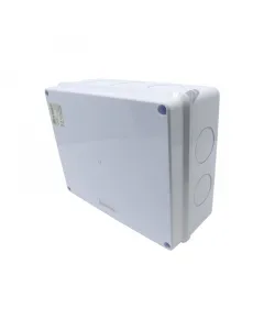 Falon kívüli kötődoboz ip65-ös védettség csavaros fedéllel méret: 200 x 155 x 80 mm