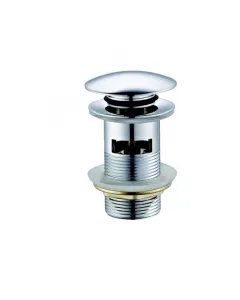 Goshe leeresztő szelep click-clack mechanizmussal  5/4 csatlakozás szabványos mosdókhoz túlfolyós kivitel  66 mm átmérőjű dugó