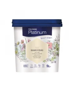 A poli-farbe platinum beltéri falfesték matt felületet biztosít modern terekhezmagas fedőképessége révén egyrétegű felhordás is 