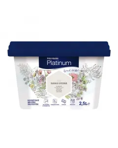 A poli-farbe platinum beltéri falfesték matt felületet ad a falaknakextra nagy fedőképességnek köszönhetően egyenletes réteget biz