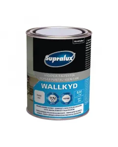 Supralux falfesték wallkyd fehér színben, matt festék 0,9 l-es kiszerelésben higiéniai falfesték beltéri és kültéri használatra