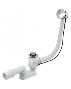 Automata kádszifon bovdenes működtetéssel szabványos kád szifon Ø52 mm kimenethez 51,6 l/perc hatékony vízelvezetés 95 °c hőáll