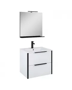 Style - komplett mosdóhely (fehér-fekete, 61,5cm)