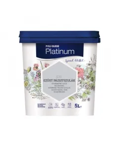 A poli-farbe platinum beltéri falfesték ezüst pázsitszulák árnyalatban esztétikus választásmatt felület egyenletes megjelenést é