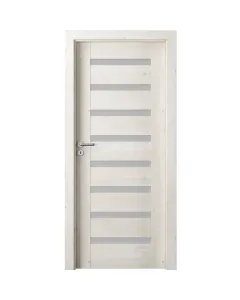 Beltéri ajtólap 100 x 210 cm-es falnyíláshoz anyaga: mdf portaperfect 3d fólia skandináv tölgy színben balos nyilásirány Üvegeze