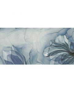 PORCELANO BLUE - dekorcsempe (virágos, 30x60cm, 1,44m2)