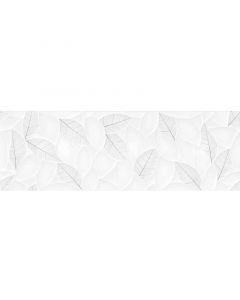 ALBIS - dekorcsempe (levelek, fehér-szürke, 25x75cm)