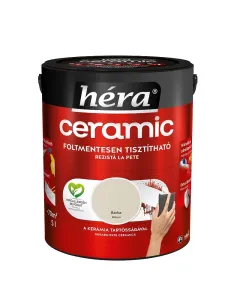 A hÉra ceramic beltéri falfesték kiemelkedő dörzsállósággal rendelkezikmosható kialakítás, ami ideális szennyeződésnek kitett 