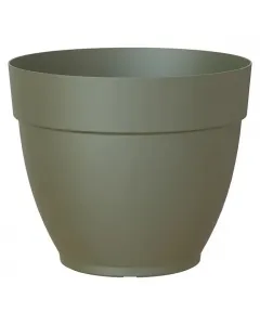 Artevasi virágcserép capri campana Ø20 cm zöld színben klasszikus, elegáns megjelenésű műanyag virágcserép uv-álló anyag belté