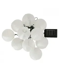 Bauhaus napelemes lampion füzér kertbe, teraszra vagy erkélyre ideális hangulatvilágítás akár 8 órás világítási idő ip44 véde
