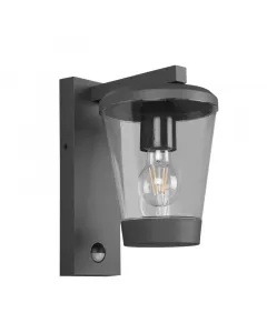 A trio márkájú kültéri fali lámpa kiemelkedik modern, antracit színű vázzal1 db e27 foglalat 40 w maximális terheléssel használh