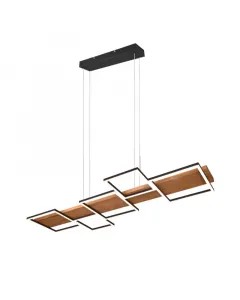 Modern belső térbe illeszkedő trio márkájú függőlámpa 42 w-os led-fényforrássalenergiatakarékos működés csökkenti a villamos