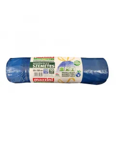 Háztartási célra Újrahasznosított pe szemeteszsák zárószalaggal 10 db/csomag