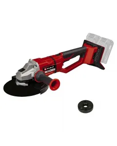 Einhell akkus sarokcsiszoló axxio 36/230 q szénkefe nélküli motorral gyorskioldó anyával gyors, szerszám nélküli tárcsacsere forga