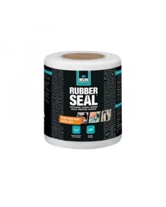 Bison rubber seal poliészter textilszalag 10 cm x 10 m hézagok és repedések fedésére erős, rugalmas anyag javítási munkákhoz bison