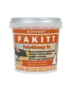 Folyékony fa, más néven fakitt bükk színben, 250 g-os kiszereléssel finom, krémes állag, vízbázisú összetétel fa, farostlemez,