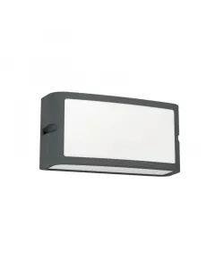 Eglo kültéri falilámpa 1 x 10,5 w-os beépített led-fényforrással energiatakarékos fényáram: 1200 lm ip54-es védettség antracit
