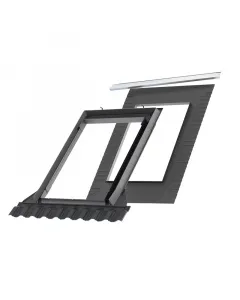 Profilos tetőfedő anyag esetén alkalmazható max. 120 mm-es profilmagasságig 100% bizonyosság, hogy a tetőtéri ablak vízzáró bi