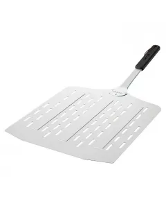 Cozze pizzasütő lapát alumínium kivitelben perforált felület nagyméretű lapát: 76 x 35 cm soft grip markolat biztonságos és stab