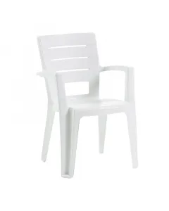 California - kerti szék (műanyag, fehér)