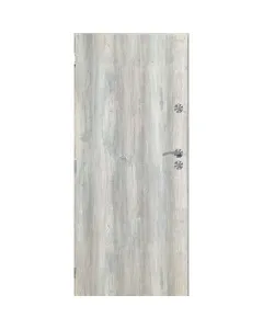 Turkus slim - fém bejárati ajtó (99x207,5, balos, fehérített tölgy)