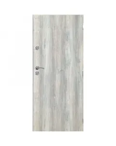Turkus slim - fém bejárati ajtó (99x207,5, jobbos, fehérített tölgy)