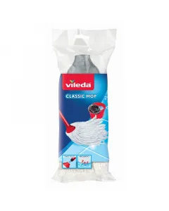 Vileda classic mop felmosófej gyorsfelmosóhoz könnyen rögzíthető és cserélhető finom pamut szálak ideális mindennapi takarításh
