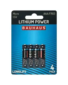 Hosszú élettartamú lítium mikroelem ideális nagy teljesítményű és tartós használatra típus: aaa feszültség: 1,5 v 4 db/csomag