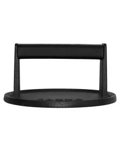 Cozze húsprés Ø 16 x 8 cm mérettel Öntöttvas kivitel tapadásmentes bevonatú hamburgerprés sokoldalú felhasználás