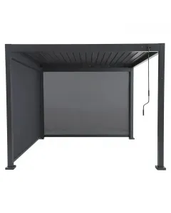 Sunfun oldalfal milos pergolához méret: 276 x 217 cm pvc szövet üvegszál erősítéssel alumínium váz több pozícióban rögzíthet�